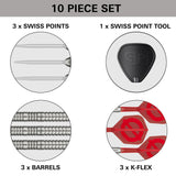 Group Ø 50% SP Tungsten Darts 10 piece set breakdown