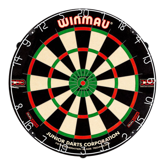 Dartboard with Winmau branding on a white background