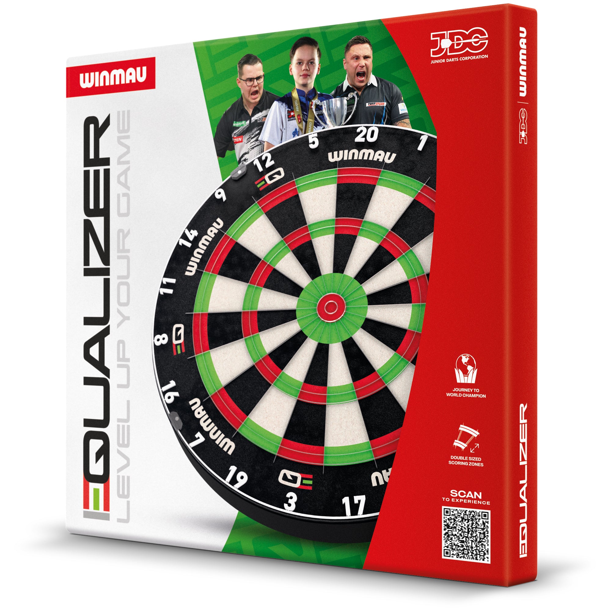 Winmau Equalizer Dartboard packaging on white background