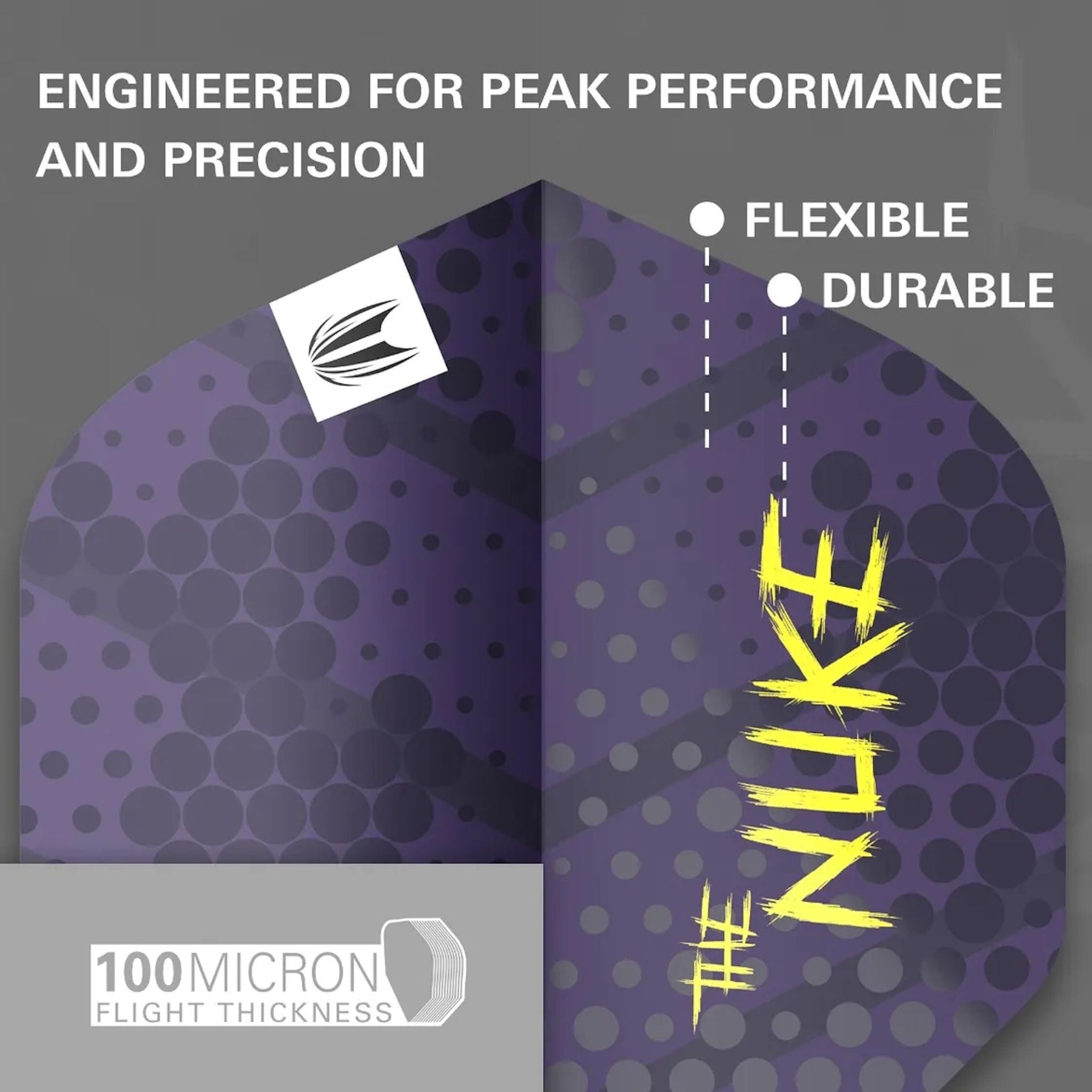 Luke Littler No. 2 Pro Ultra Flights engineered for peak performance. 100 micron flight thickness.