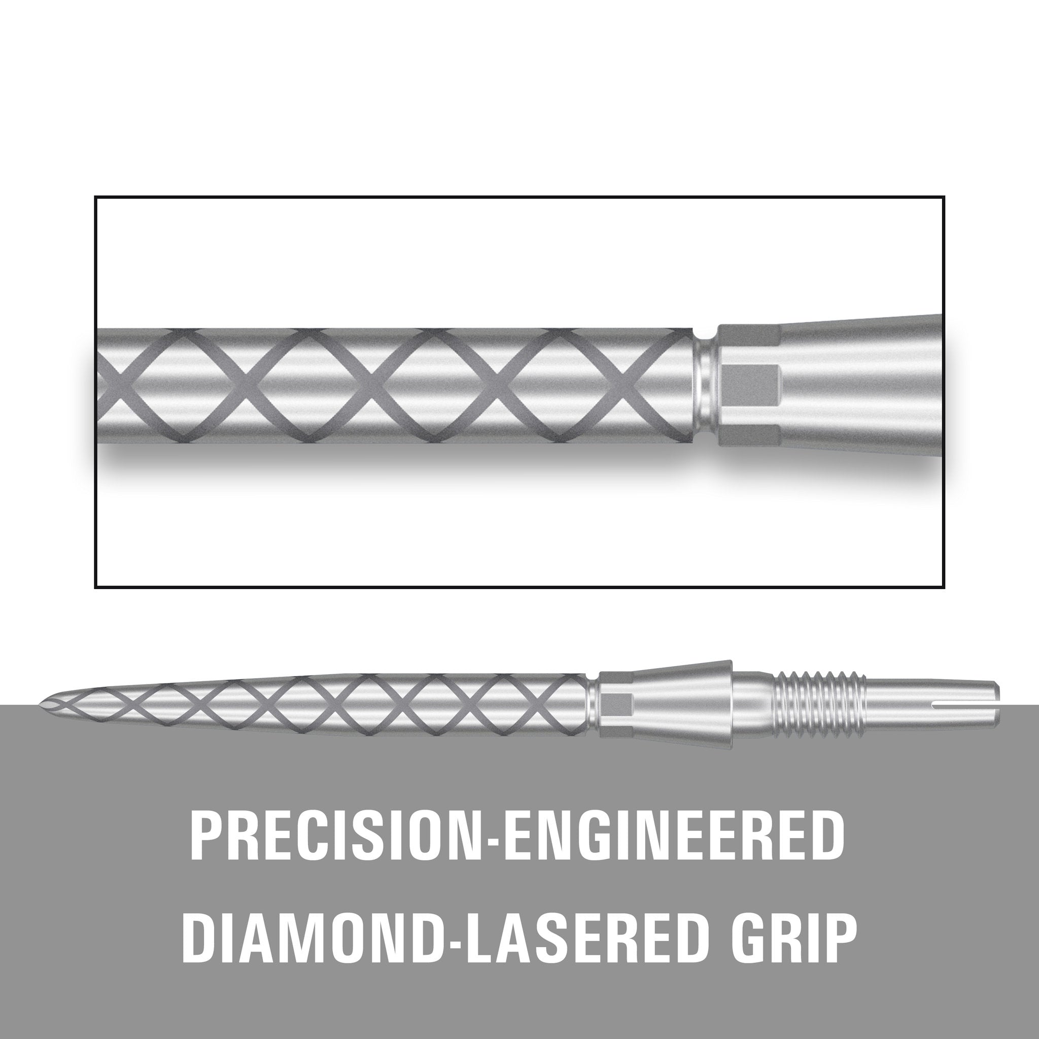 Swiss Storm Diamond Pro Points showing silver diamond-milled point