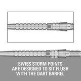Swiss Storm Chrono Points Silver close up of point