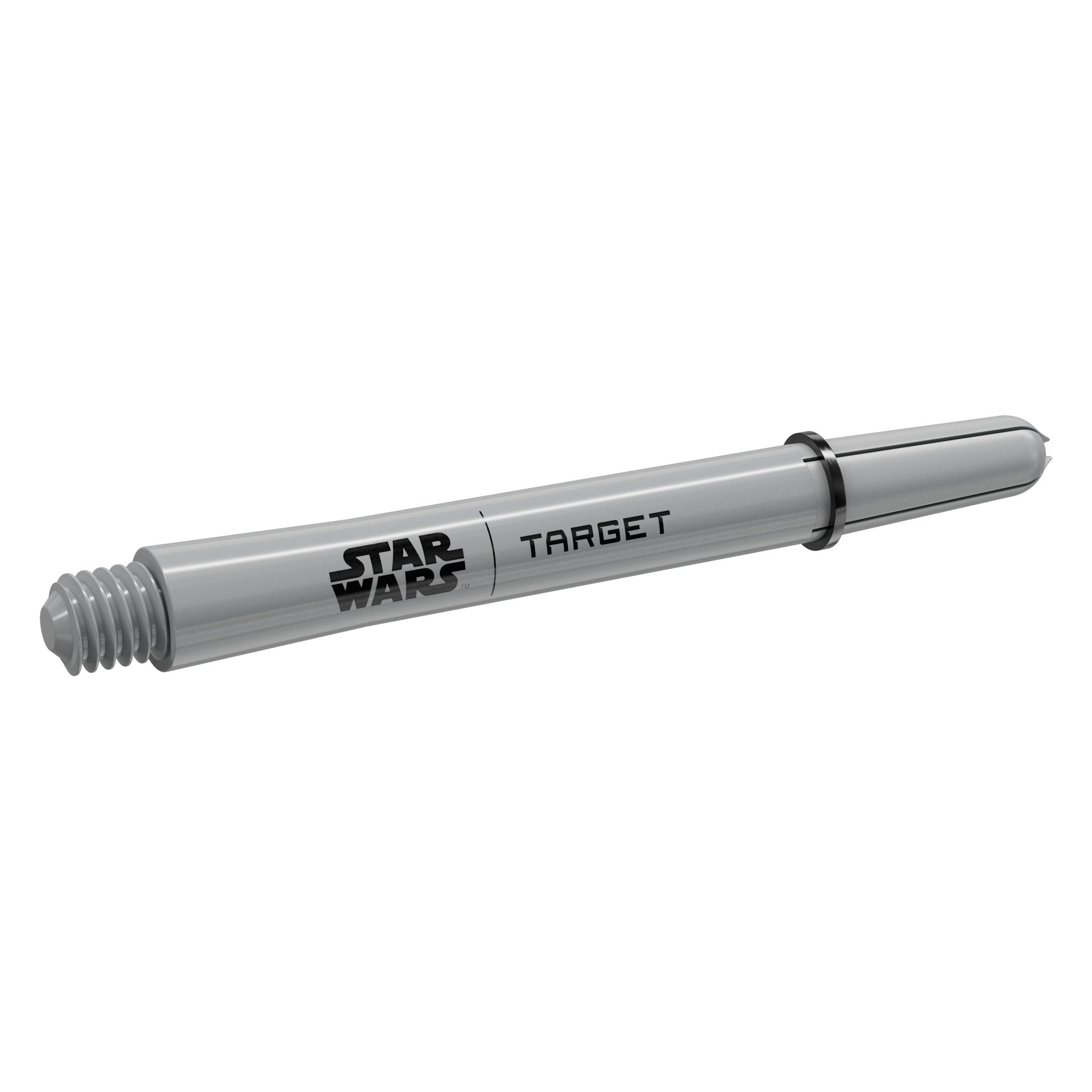 Grey dart shaft with 'Star Wars' and 'Target' branding on a white background
