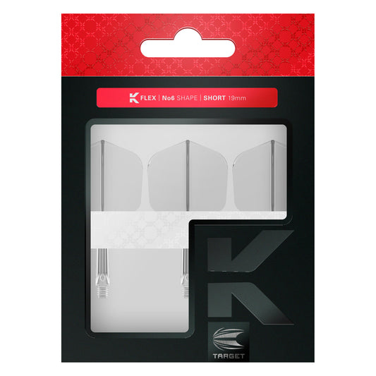K-Flex Shape No.6 Flight & Shaft Clear packaging