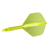 K-Flex Shape No.2 Flight & Shaft Yellow on white background