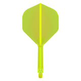 K-Flex Shape No.2 Flight & Shaft Yellow on white background