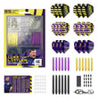 Luke Little accessories 85-piece kit with darts, flights, and other components on a white background