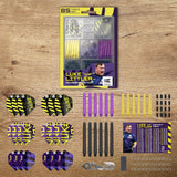 Luke Littlejohn dart accessories kit on a wooden surface