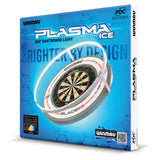 Winmau Plasma Ice dartboard light packaging on a white background