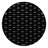 Back side TOR dartboard Star Wars and Target logos on a black background