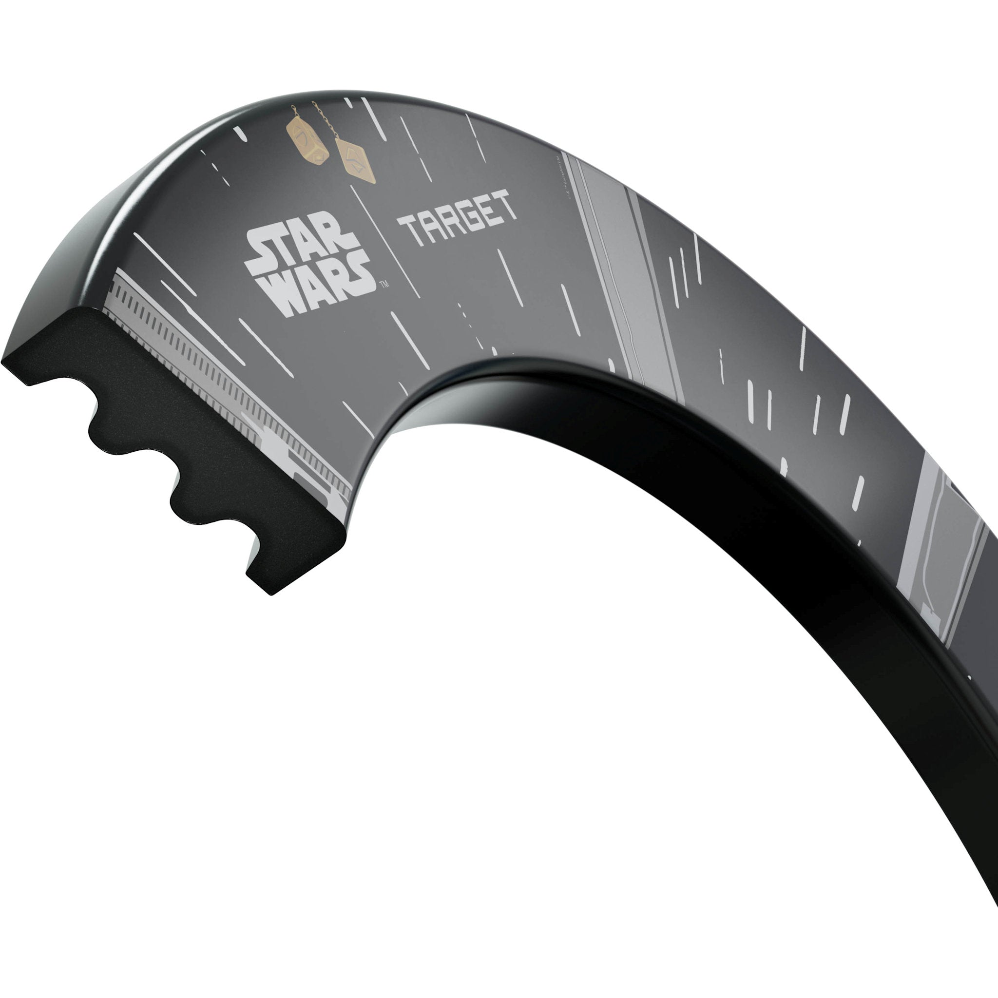 Black and gray dart surround with 'Star Wars' and 'Target' branding on a white background