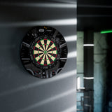 Dartboard with Star Wars design on a wall