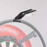 OMNI Virt Camera Arm shown in use on the OMNI system with red surround and TOR dartboard.
