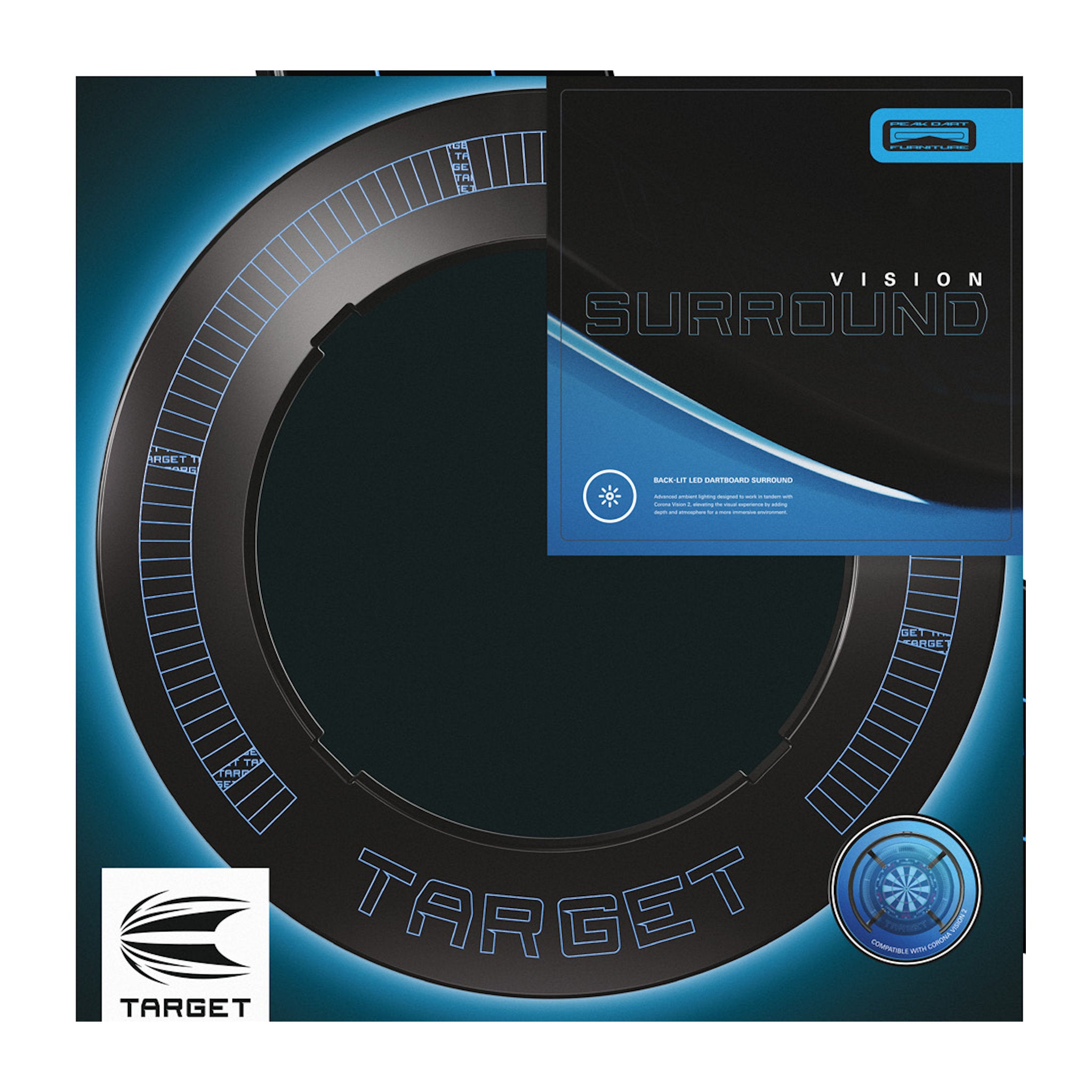 Target Corona Vision LED Notched surround packaging.