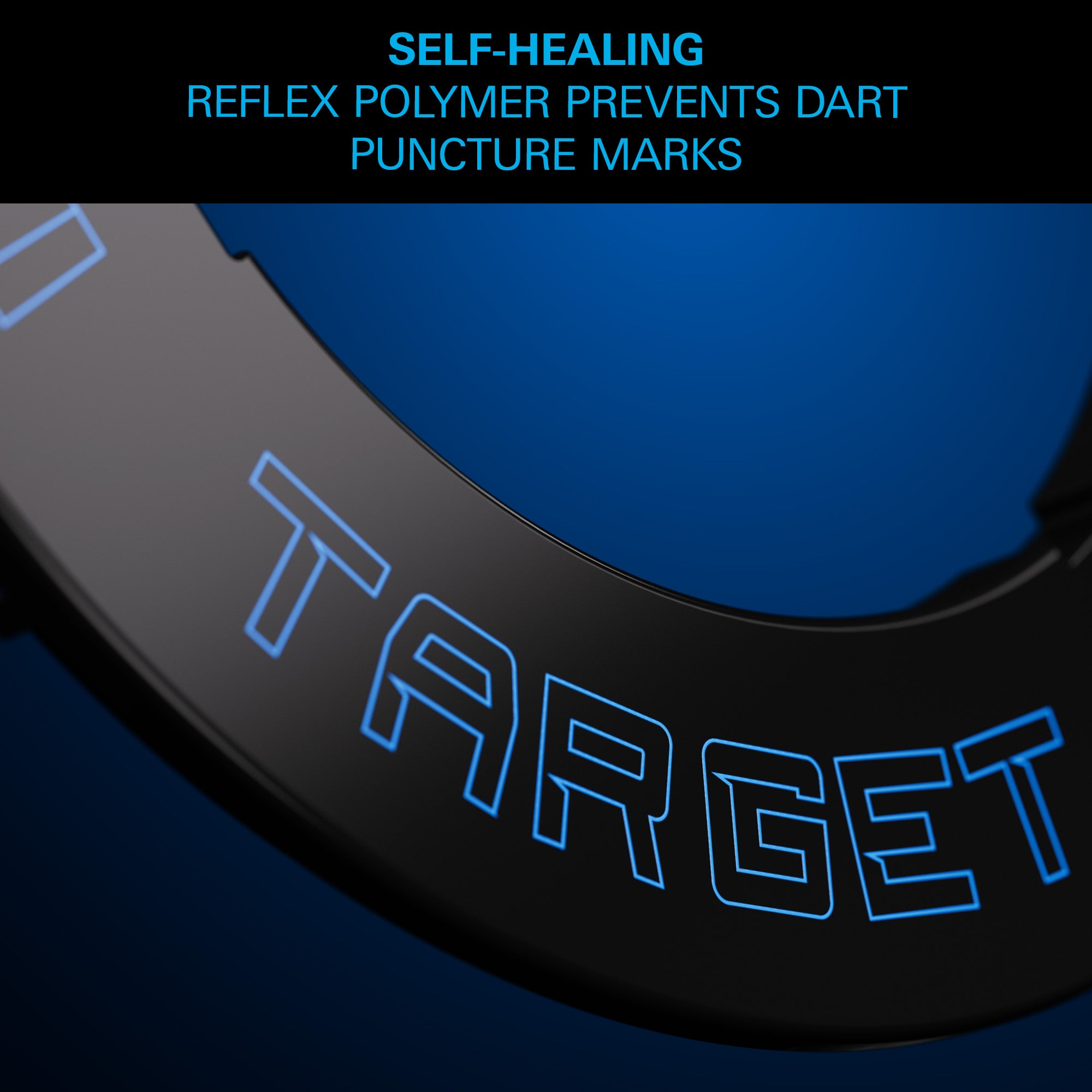 Target Corona Vision LED Notched with polymer material the prevents dart puncture marks. 