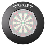 Target Black Notched Surround showing the surround from the front to see the notches and dartboard