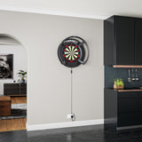 Target Black Notched Surround showing in a room setting with the corona vision light