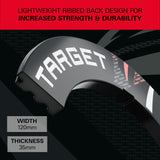 Target Black Patterned Notched Surround showing the width and thickness