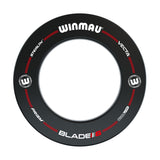 Winmau Pro-Line Black Surround with Winmau branding and product names on a white background