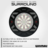 Winmau Blade X Black Surround for dartboards on a white background