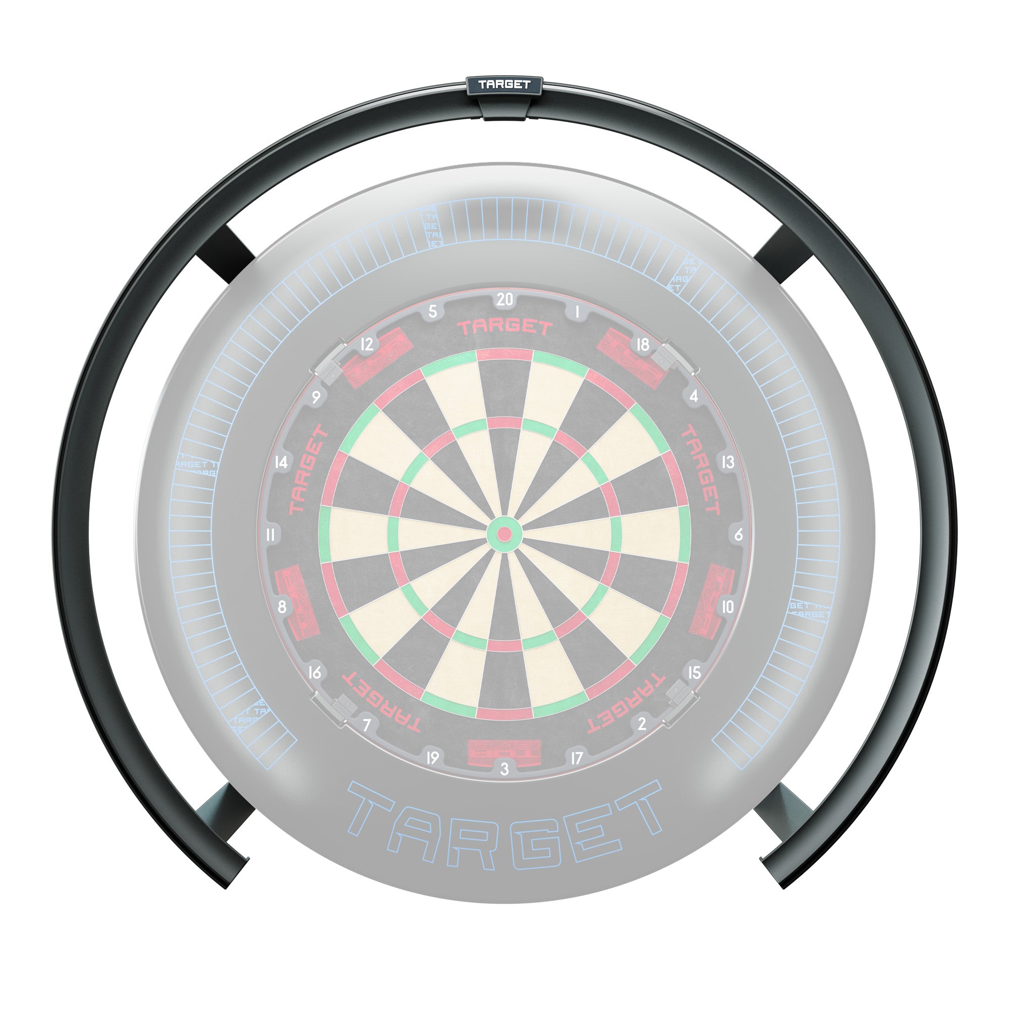 A Target Corona Vision 2 Light with a black outer ring frame, shown against a solid white background.