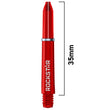 Joe Cullen Rockstar red nylon dart shaft with Rockstar logo and 35mm length