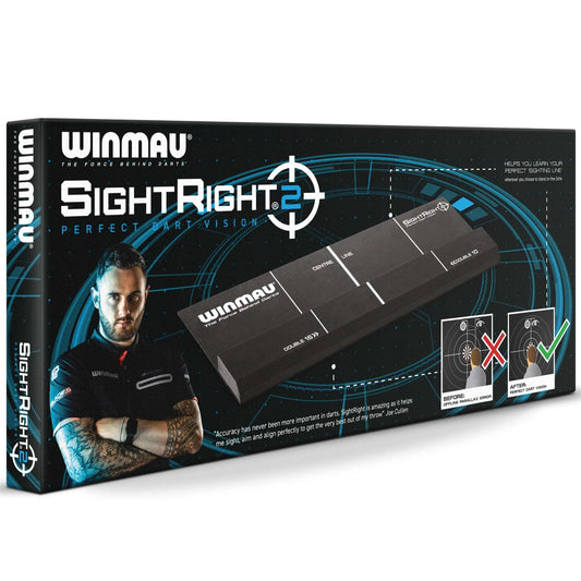 SightRight 2 dart aiming tool for perfect vision and alignment in darts setup