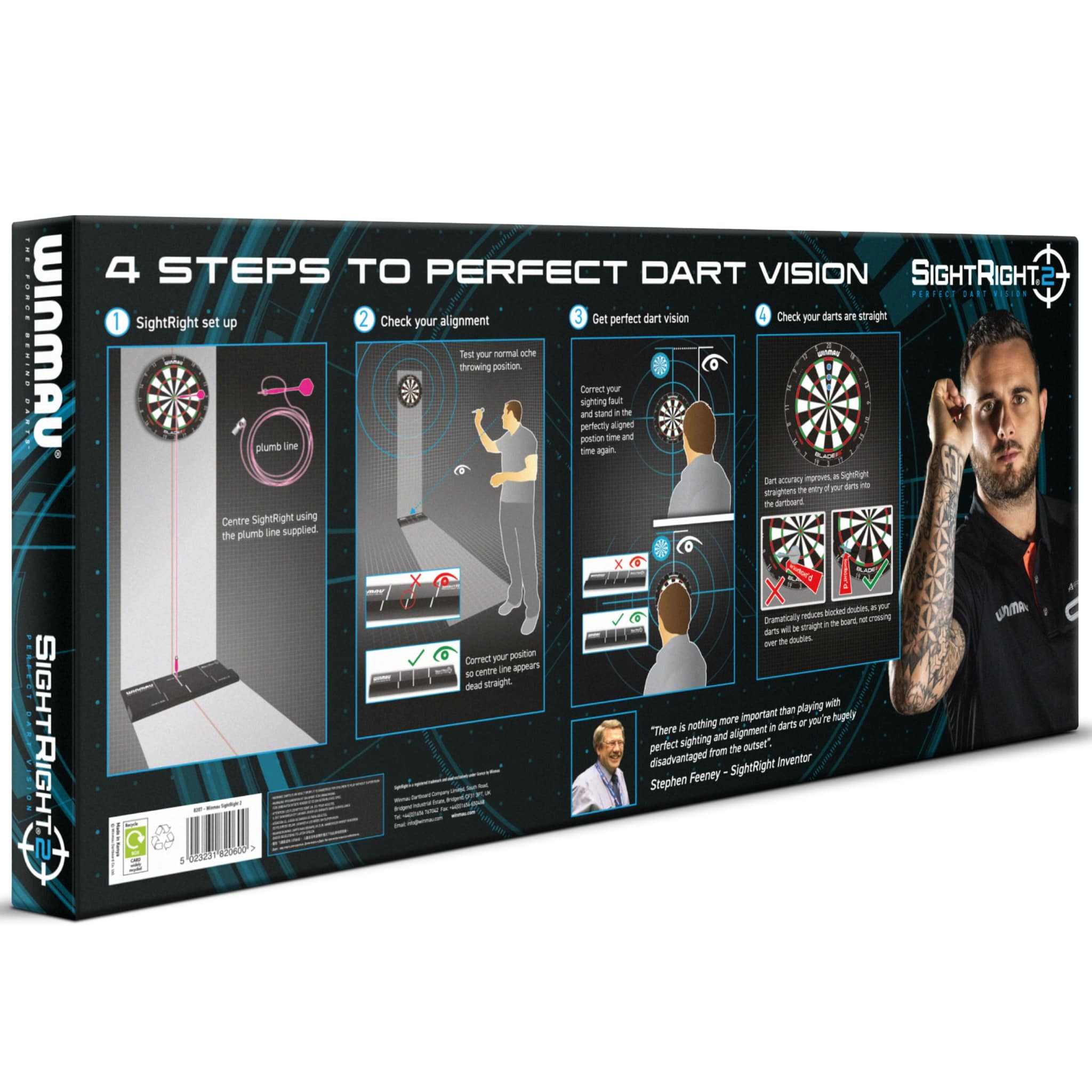 SightRight 2 dart alignment tool for perfect dart vision and aiming accuracy