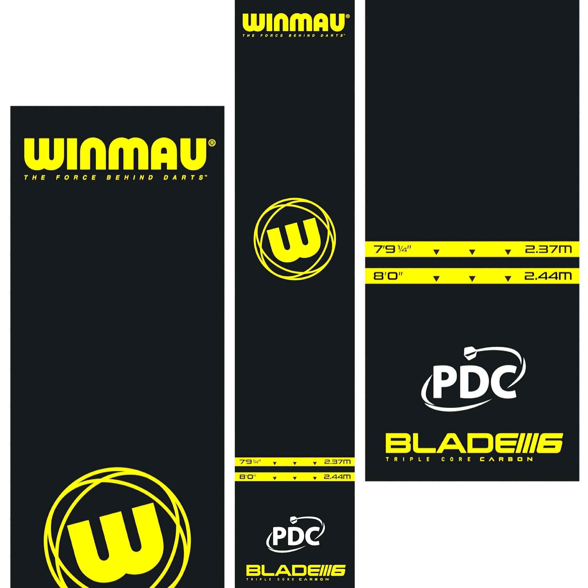 Winmau Pro-Zone Essential PVC Dart Mat close up of the mat details