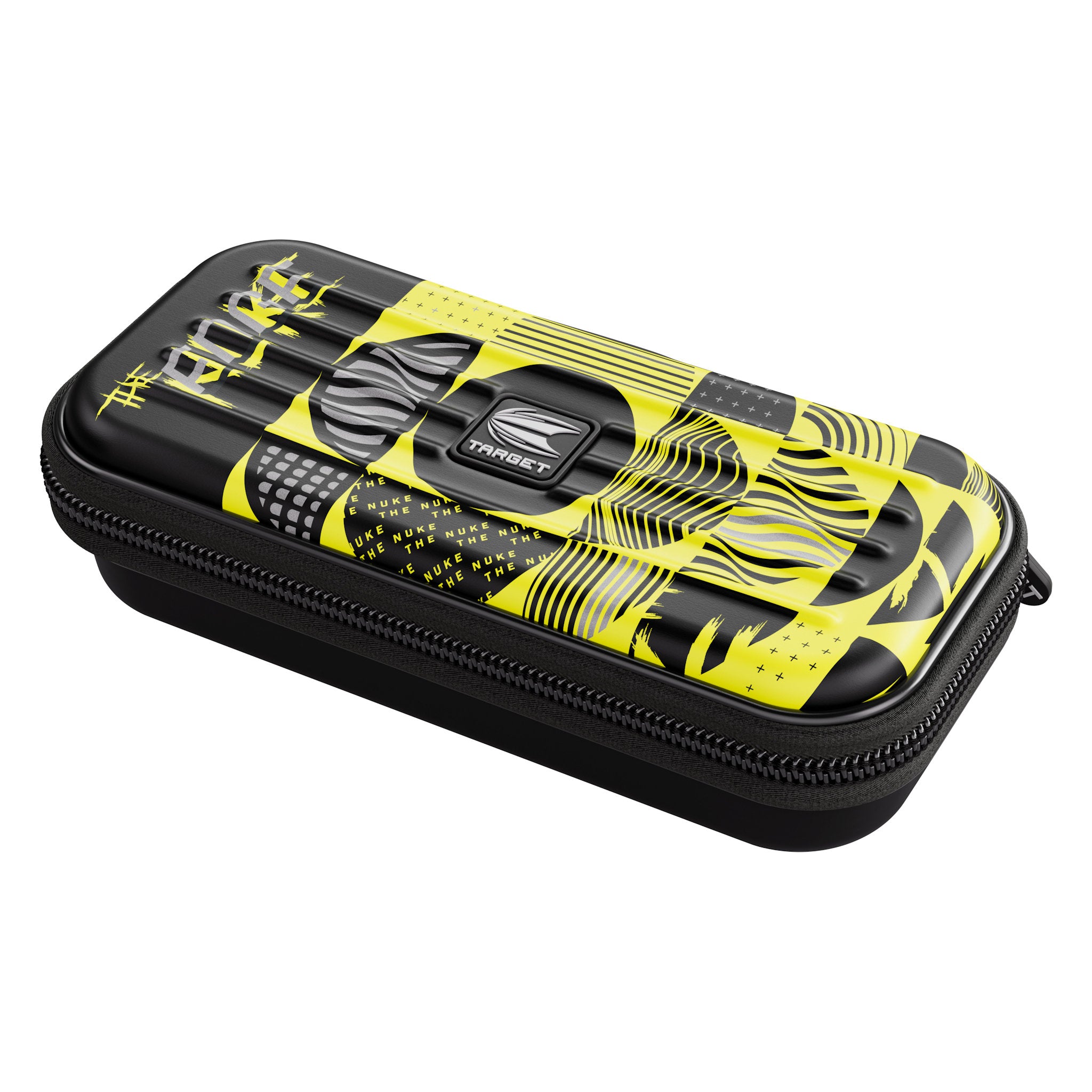 Luke Littler Edge SP 95% Tungsten Black and yellow DART case with a brand logo on a white background