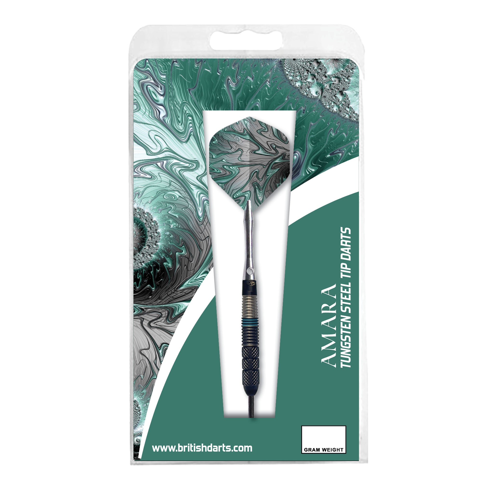 Amara 90% Tungsten Darts packaging