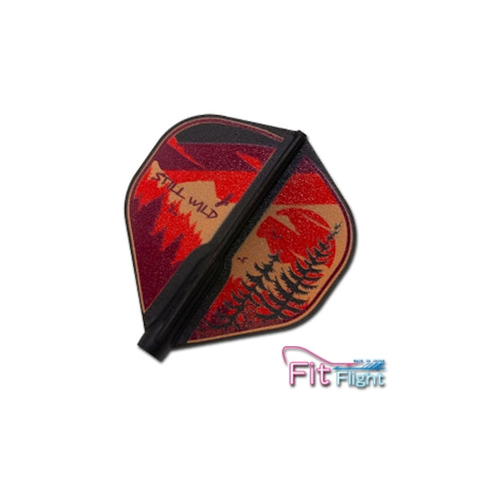 Cali West 3 Standard Fit Flight with red and black design on a white background, featuring the 'Fit Flight' brand.