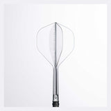 Dart flight and shaft system, clear transparent one-piece design with standard shape wings; Fit Gear Shaft.