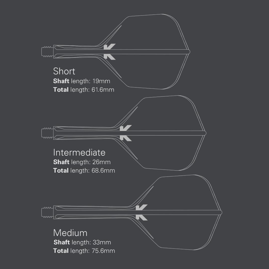 K-Flex Shape Flight & Shaft Clear dimension details
