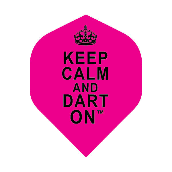 Keep Calm Dart On pink