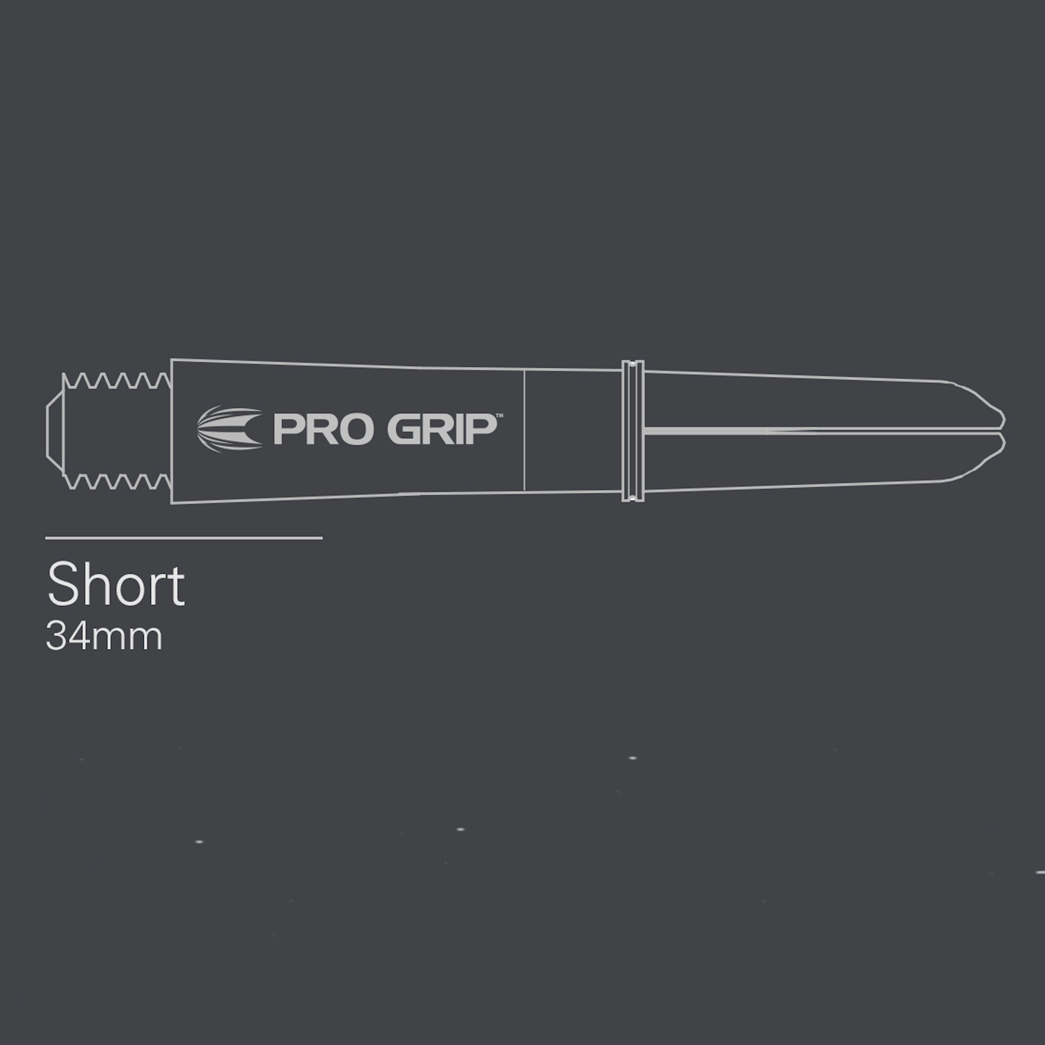 Pro Grip size with 'Short 34mm' label on a black background