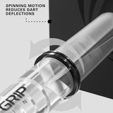 Pro Grip Spin Shafts showing reduces dart deflections