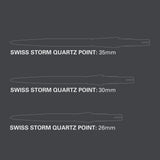 Swiss Storm Quartz Points sizing chart