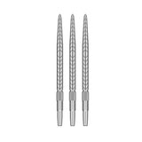 RVE silver points with a threaded end on white background.