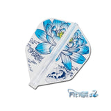 Ren Kamata 2 Air Standard Fit Flight with blue floral design on a white background