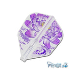 Ren Kamata 2 Air Standard Fit Flight with purple floral design on a white background
