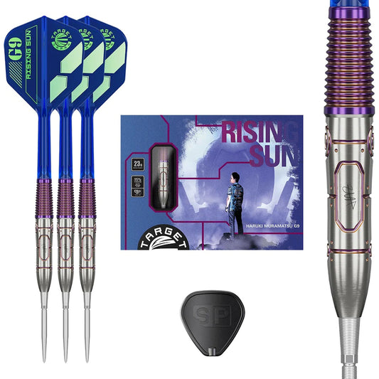 Rising Sun G9 SP 95% Tungsten what's in the packaging along with a close up of barrel