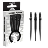 Winmau switch points packaging with three black darts on a white background