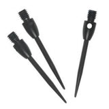 Three Steel Conversion Points in black with white background 