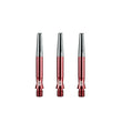 Three Target Top Spin S Line Shafts red short on white background