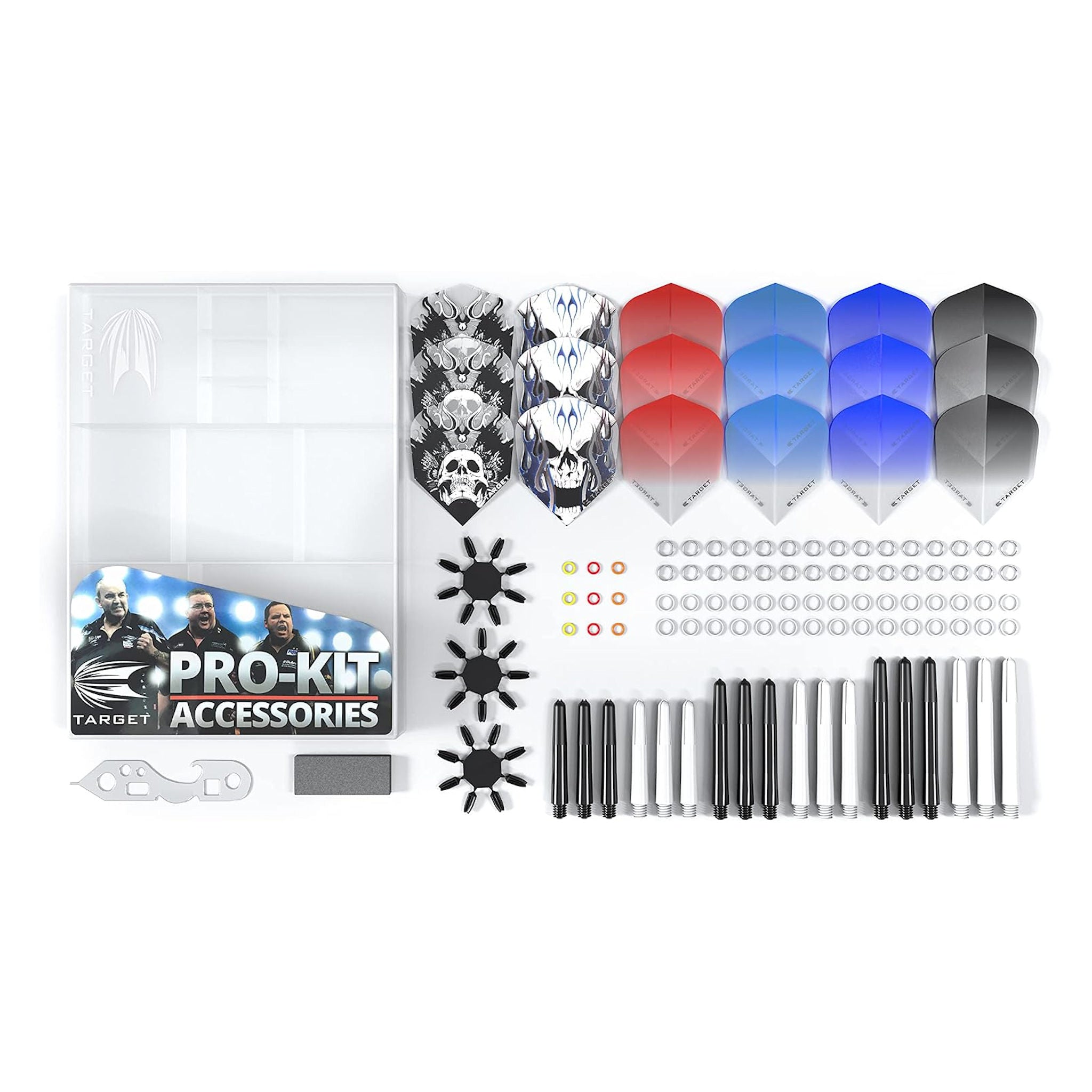 Target Pro Accessory Kit showing the box contents.