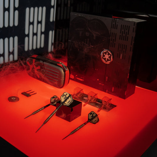STAR WARS™ Darth Vader 95% SP Darts with a Star Wars-themed packaging on a red surface