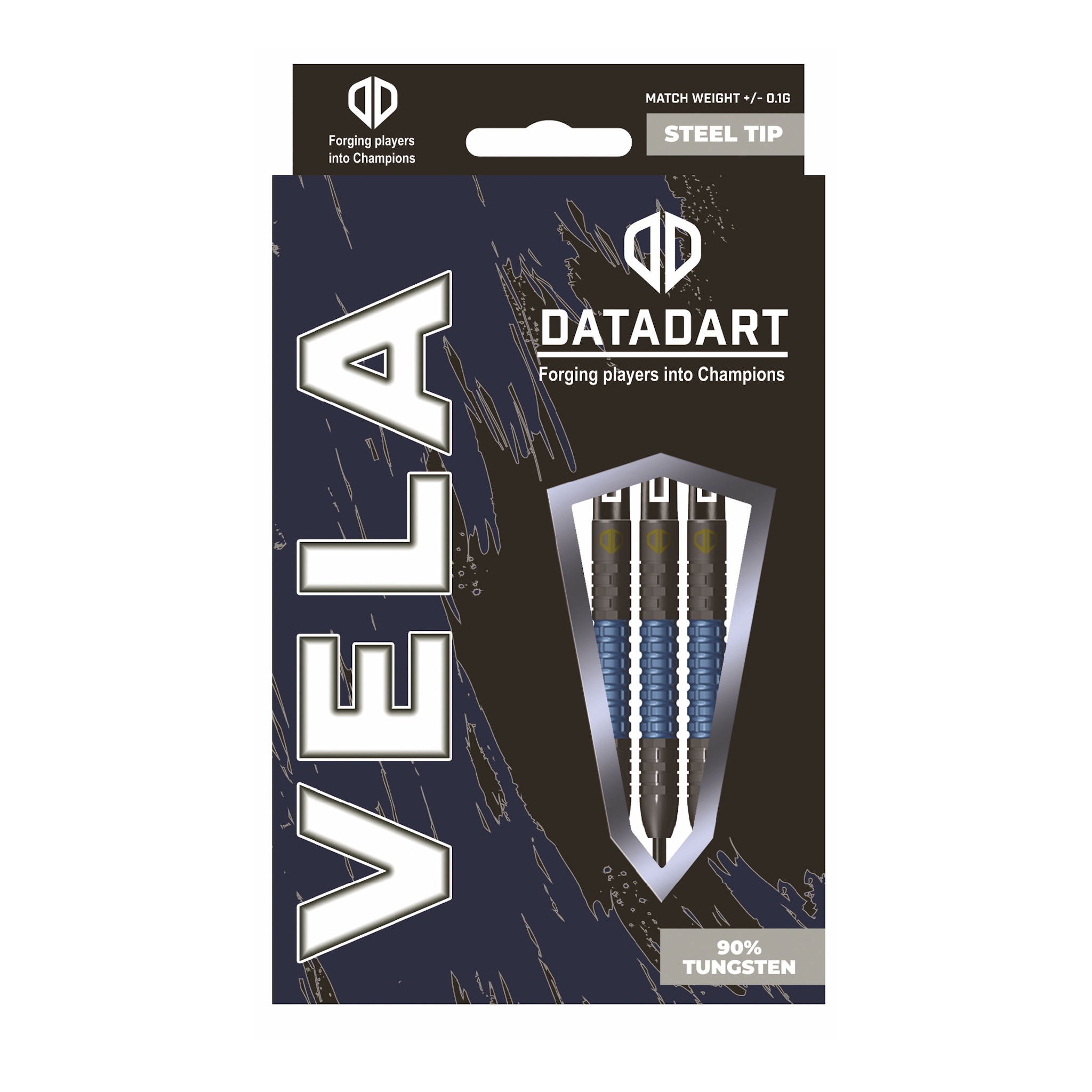 Datadart Vela 90% Tungsten packaging