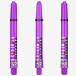 Clinch Nylon Shafts showing one set of purple colour shafts on white background