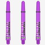Clinch Nylon Shafts showing one set of purple colour shafts on white background